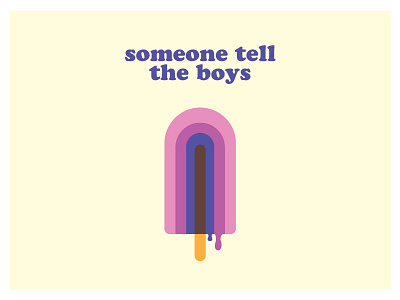 Someone Tell The Boys bi gig poster ice cream lgbtq