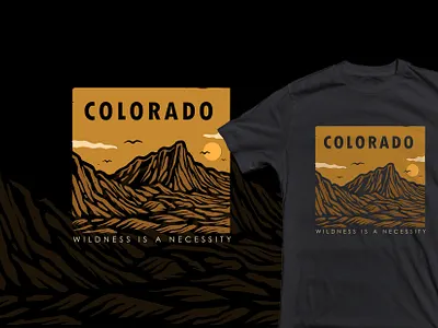 OUTDOOR T-SHIRT DESIGN adventure apparel apparel design badge design clothing clothing company clothing design colorado graphi designer illustration illustrator mountain nature outdoor retro rustic design t shirt vintage wanderlust wild