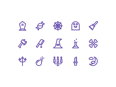 Halloween Icons button festival flat icon halloween halloween party horror icon icon a day icon app icon bundle icon set line minimalist outline party symbol ui user interface ux vector