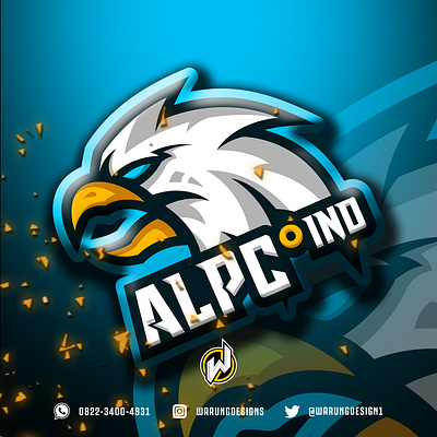 ALPC IND design esport logo gamer gaming icon illustration logo logo esport logo gamer vector