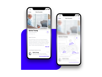 Artboard Copy ios app medicine mobile app mobile application mobile design mobile ui psychology psychotherapy