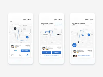 Rideshare App android app blue carpool clean ios johny vino rideshare trending