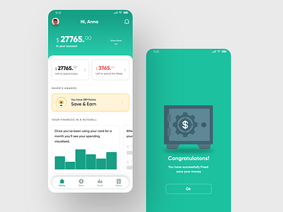 Save money app 2019 2019 trend android app design dribbble inspiration ios micro animation trend ui ux