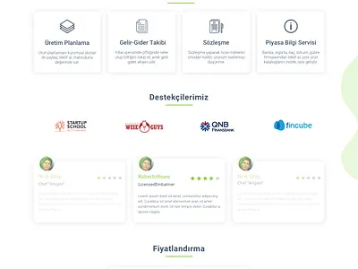 Agrobil Landing Page dashboard design ui website