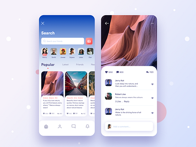 Social app 2019 design trend app conversition app creative design darling app dribbble best shot mobile app ui mobile app ui design mobile app ui ux design popular design profile app ui social media app