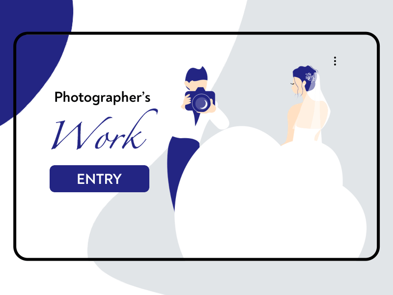 Photo Magic animation design girl girlillustration illustration interaction ipad navy blue photographer photostudio ui webdesign wedding