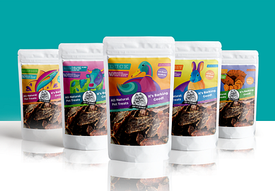 Packaging Design for a Local Pet Brand adobe adobe illustrator brand design brand identity branding dog treats dogs illustration logo packaging design packaging mockup pets vector