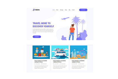 safario website design branding design digital illustration ui web