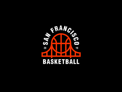 San Francisco basketball america basketball brand branding design goldengate graphic logo logodesign logoinspiration miladrezaee sanfrancisco usa