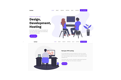 cohost website design branding digital illustration ui web