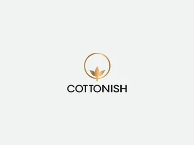 Cottonish logo branding cottonish creativity logo design minimal