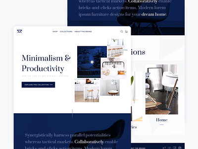 Furniture Landing Page Concept design furniture furniture design furniture store furniture website marketing website minimalism product design uidesign uxdesign web design