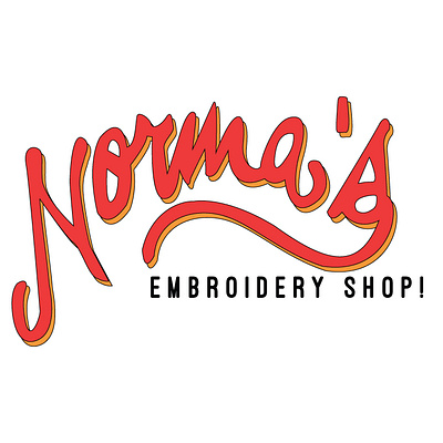 Norma's Embroidery Shop Logo adobe illustrator branding custom design embroidery graphic design hand lettering illustration illustrator lettering logo logotype los angeles normas normas embroidery shop typography vector