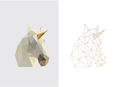 Low poly unicorn lowpoly unicorn