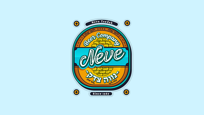 Neve's beer company logo beer beer branding beer label branding design illustration illustrator logo typography vector