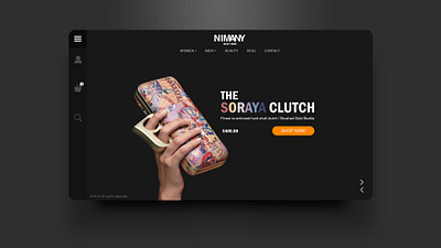 NIMANY web design mock-up branding design fashion illustrator ui ux webdesign