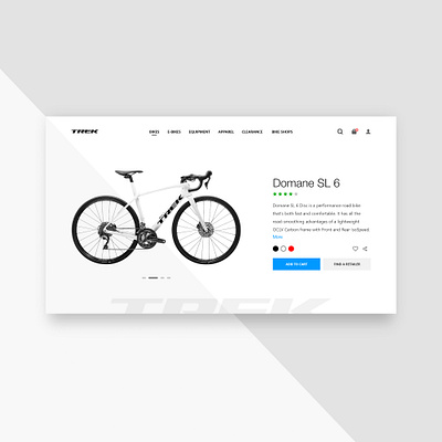 TREK bikes concept adobexd design ui uidesign ux web webdesign website website concept