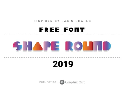 Shape Font (Round Version) behance cool font font font awesome font design font designer free font graphic graphic design graphic out graphicout modern font shape shape font shape round version typography