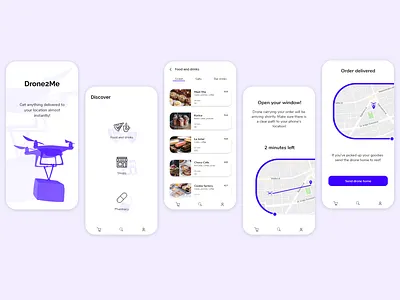 Drone Delivery app delivery designslices drone