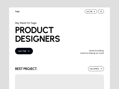 First Shots | Web Portfolio Header adobe xd dailyui homepage responsive ui uidesign ux ux design web design