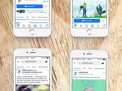 FB for Farbfelder branding drawing events fb illustration logo