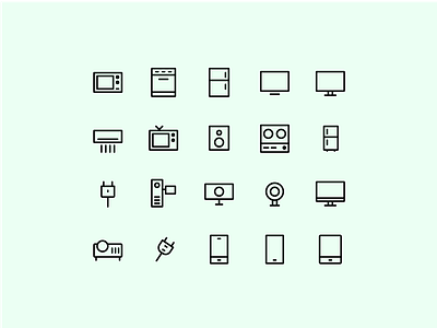 Electronic Line Icon electronic icon icon a day icon app icon design icon set illustration line line icon ui vector