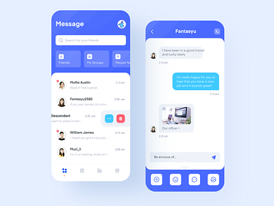 Chat Software-1 app design illustration ui ux