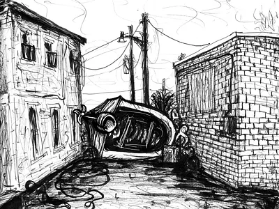 Illustration illustration pen and ink