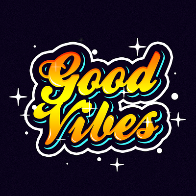 Good Vibes design designer designing designs goodvibes illustrate mexico orange photoshop art shine shining yellow