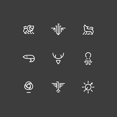 Game of Thrones - Houses Logomark branding game of thrones got icon logo logo design logodesign logomark logomarks logos logotype minimal minimalism