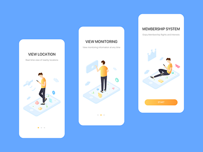 Guide page app design illustration ui 插图 设计