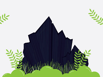 When i have no Idea!!! 2d adobe illustrator art colors design do something dribbble gress illustration illustrations india mountains nature no idea plant thinkwithramesh tree vector