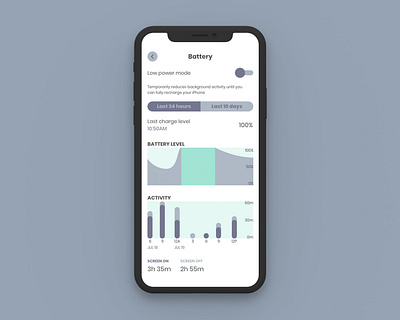 Daily UI 018: Analytics Chart adobe creative suite adobe illustrator adobe xd battery settings daily 100 daily challenge daily ui daily ui 018 daily ui challenge illustration ui ui design ux ux design vector art