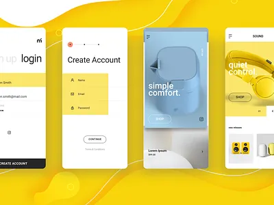 e-commerce app app branding ui