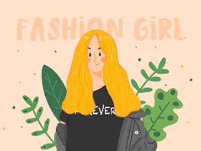 fashion girl fashion girl illustration
