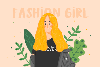 fashion girl fashion girl illustration