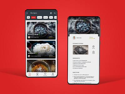 Recipe App 2019 app app design app landing app landing page minimal recipe recipe app simple ui ux