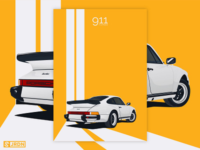 1978 Porsche 911 Turbo automotive car club digital art minimalist porscheart vector vector art