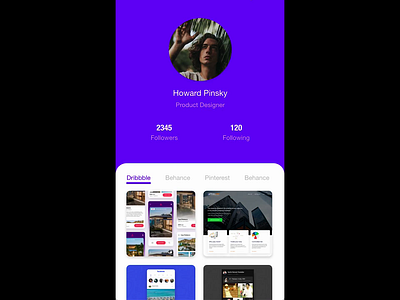 Design Portfolio concept adobe xd design ios mobile mobile app prototype ui ux