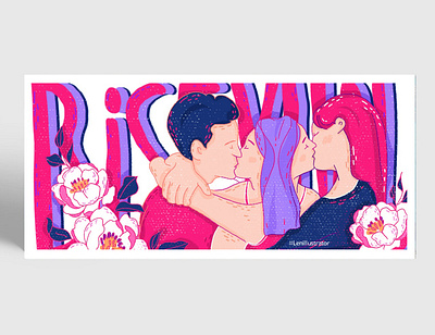 Illustration for e-magazine Channel 14 animation bisexual coverbook design designer emagazine design flat design graphicdesign illustration illustrator kenh14 lenillustrator magazine magazine illustration painting