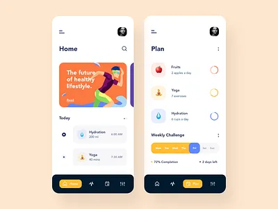 Challenges App activity afterglow app challenge clean favicon lifestyle mobile mobile app sport ui
