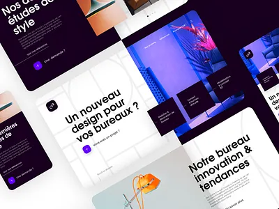 office design's landing page architecture branding creative design digital graphic design uidesign