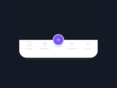 Nav Bar Animation animation app design figma healtchare health interaction ios medicine microinteraction mobile motion navbar navigation plus simple tab bar ui ux