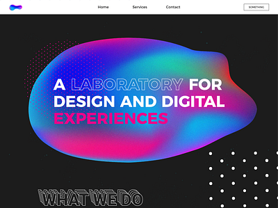 Design agency homepage abstract contrast design font new retrowave retro retrowave shape texture ui web webdesign