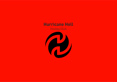 Hurricane Hell design icon illustration logo typography