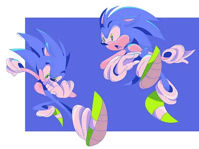 sonic branding cartoon character dendy design illustration party sg sonic sonic the hedgehog ui