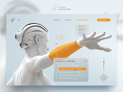 Jawbone EXO Ecosystem - The Platform 3d app body cgi collaborative concept design illustration interaction interface jawbone model platform smart smartwatch wearable tech wearables web webdesign website