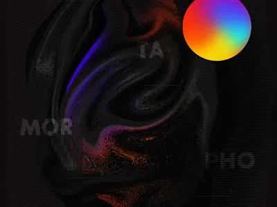 Metamorphosis abstract illustration typography