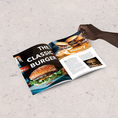 DeBurger Magazine branding burger menu burgers chicken cover design creative creative design design food food and drink food app interaction magazine magazine design mcdonald snacks typography