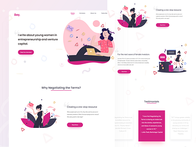 Women in entrepreneurship. clean design entrepreneurship illustration trendy trendy design ui uiux ux web web design website design women empowerment